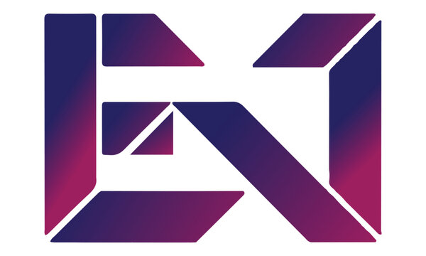 Initial EN Logo Design Vector
