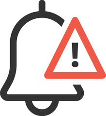 Poster - Urgent Alert Notification Bell Icon Vector Graphic