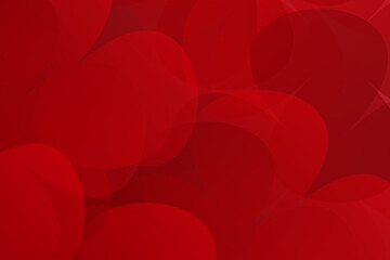 Aufkleber - Red background abstract floral shapes gradient illustration vector design
