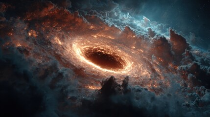 Wall Mural - a stunning view of a swirling galaxy showcasing a vibrant display of colors and radiant energy. star