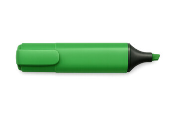 Aufkleber - Green highlighter pen isolated on transparent background, perfect for adding a touch of color to your designs