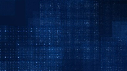Poster - Futuristic Sci-Fi HUD Interface Background. High-Tech Digital Grid and Particles. Seamlessly Looping 4K Animation