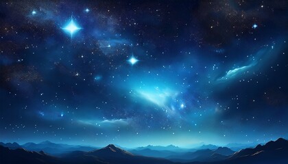 dark space background with stars and galaxy in blue night sky night stellar