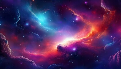 space nebula and galaxy nebula and galaxies in space abstract cosmos background banner