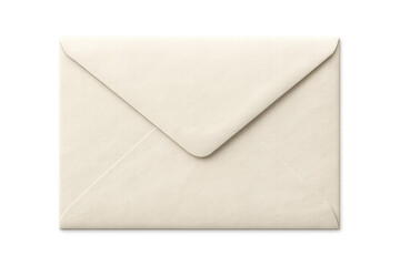 Aufkleber - Classic white paper envelope isolated on transparent background, perfect for graphic design projects related to communication and mailing