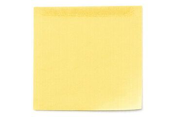 Poster - Yellow sticky note with a ripped edge, isolated on a transparent background, providing copy space for text or design elements