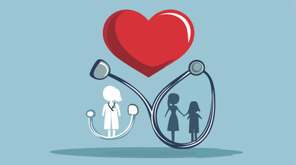 Wall Mural - family health care icon vector illustration design