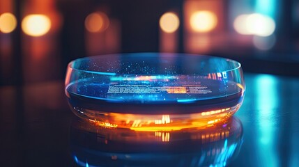 Aufkleber - A macro shot of an augmented reality business card that reveals virtual information through a specialized application.