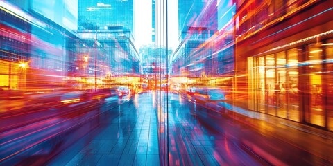 Aufkleber - Business professionals drive growth through tech innovation using advanced tools and creative solutions in a contemporary setting.