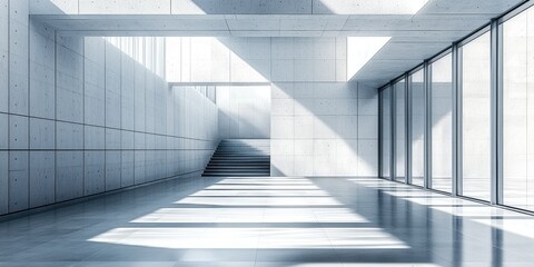 Poster - The abstract artwork showcases the effective use of white space in minimalist design, allowing empty areas to enhance and complement essential elements for a clean, sophi