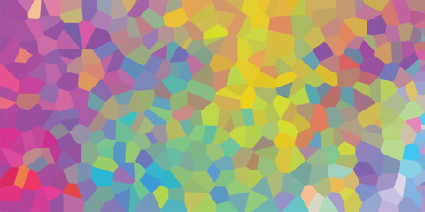 Aufkleber - Abstract colorful mosaic pattern design in a harmonious blend of pastel shades and geometric shapes perfect for backgrounds and creative projects