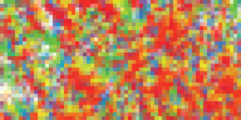 Aufkleber - Abstract colorful pixelated background featuring various bright colors and creating a unique textured artistic design for creative uses
