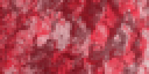 Aufkleber - Abstract pixelated red and burgundy background texture for digital design and graphic art projects featuring squares and geometric forms.