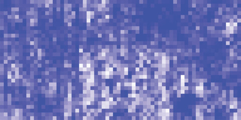 Aufkleber - Abstract pixelated pattern in shades of blue and white creating a textured artistic digital design suitable for various graphic design applications.