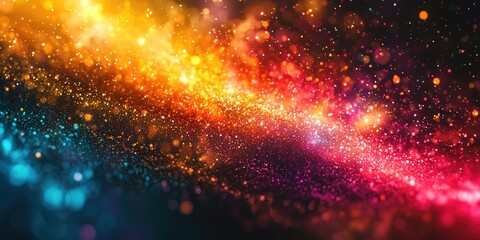 Aufkleber - An abstract visual with vibrant gradients that highlight the energetic and dynamic nature of color transitions, creating a rich and striking background with a modern touc