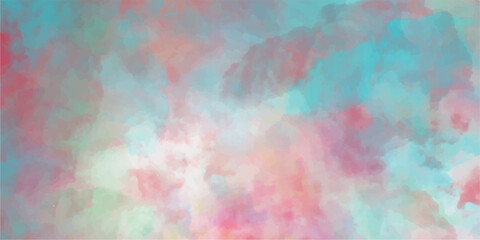 Wall Mural - Abstract watercolor background with soft hues of pink teal and peach decorative artistic design for creative projects