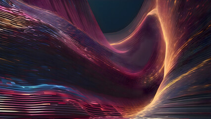 Aufkleber - Colorful abstract background filled with dynamic intersecting lines and vivid tones, creating a visually striking and energetic composition