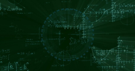 Poster - Displaying central circular HUD overlay in simulation, with degree markings and radial grid lines