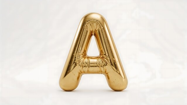 Metallic Foil A Shaped Balloon

