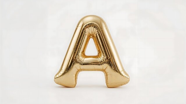 Golden Balloon Letter A

