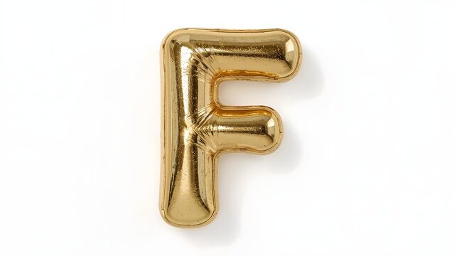 Metallic Foil F Shaped Balloon

