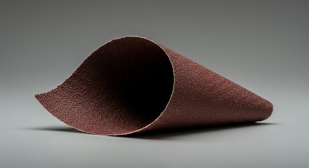 Reddish brown cone shaped object