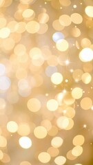 Poster - Festive golden bokeh background celebration atmosphere digital content abstract environment close-up view vibrant concept for holiday decor