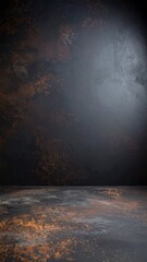 Poster - Rustic textured background studio digital artwork dark environment close-up view industrial aesthetic for creative projects