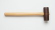 © DYAN - Wooden handle mallet against white background