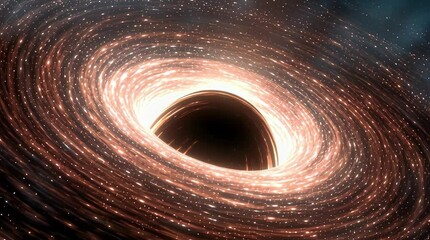 Wall Mural - black hole in space	