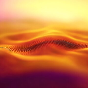 Abstract yellow gradient waves in motion