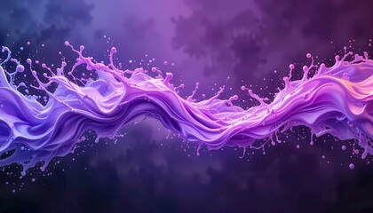 Aufkleber - Colorful abstract waves of liquid flowing across the screen backdrop for digital displays