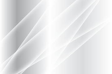 Poster - Elegant abstract background featuring smooth flowing light gray and white diagonal lines creating a sense of depth and movement