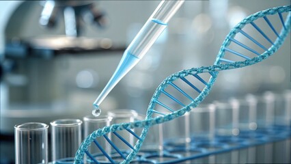 Poster - Fluid Droplet Moving Through DNA Chain in Laboratory Environment