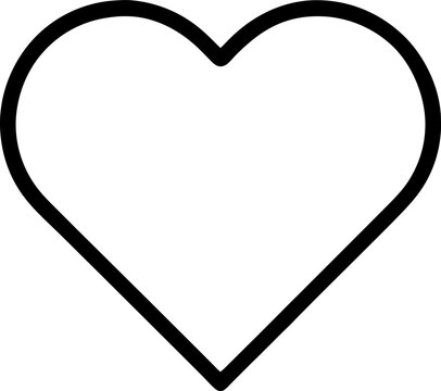 Heart set of three black heart shapes vector illustration. Black heart icon. Heart collection. Vector Art