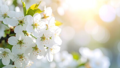 Poster - spring flowers background