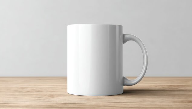 3D rendered coffee mug mockup featuring space to showcase your custom logo or artwork.