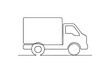 © MdIkramul - Delivery Truck continuous one line drawing minimalism design