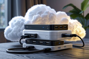 Poster - Soft Cloud Embracing Multi-Port Chargers for Seamless Device Connection