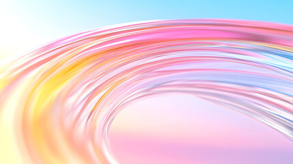 Poster - A vibrant swirl of pastel hues with smooth gradients, creating a dynamic and elegant abstract background for modern designs.