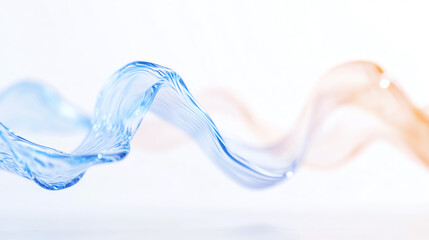 Poster - An abstract image of flowing water waves showcasing beautiful colors and movement, ideal for backgrounds or artistic projects.