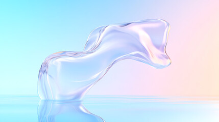 Poster - An abstract representation of fluid dynamics, showcasing the beauty of movement and light as it interacts with water.