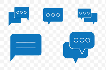Wall Mural - chat bubble set outline vector isolated on white background. chat icon.line chat icons for flat desi