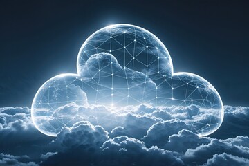 Poster - Digital Era of Ethereal Connections with Vibrant Abstract Backgrounds for Modern Business and Communication
