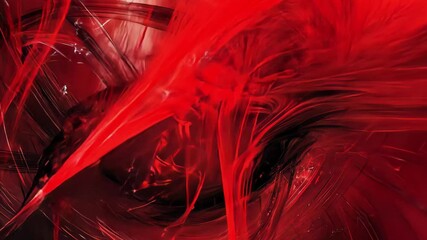 Fototapete - Abstract digital art featuring red electric network design with energetic movement and dynamic shapes, Red Electric Network: Abstract Digital Art