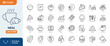 © Cetacons - Meal line editable icon set. Containing food, lunch, eat, dinner, pasta, rice, breakfast, pizza, salad, soup, and more. Editable stroke. Vector illustration