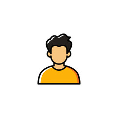 Poster - Stylized avatar icon presents person illustration graphic design detail