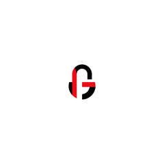 Poster - Abstract logo design integrates shapes on white background creating visual identity element minimalism