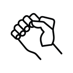 Poster - Isolated hand fist vector illustration graphic design concept for strength and solidarity sign 96