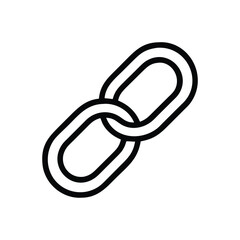 Fototapete - Link icon vector illustration of chain connection symbol for website and mobile design element